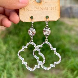 Pink Panache Silver Earrings